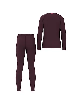 LÖFFLER | Ensemble de sous-vêtements pour enfants TRANSTEX® WARM | dunkelrot